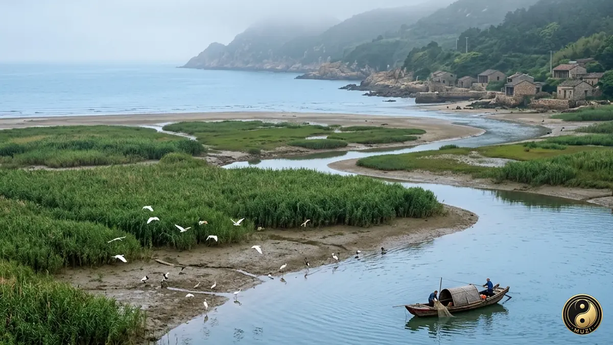 闽江入海口 福建