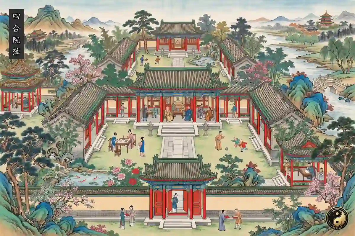 四合院落