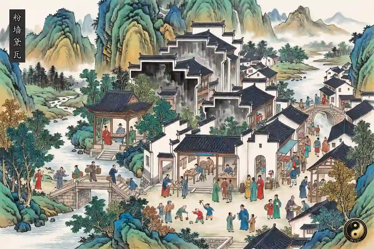 粉牆黛瓦