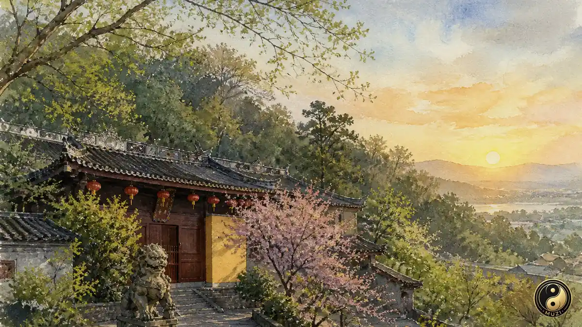南屏晚鐘·晨霧鐘山