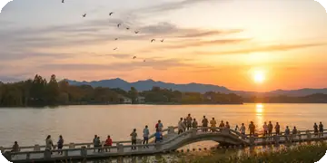 Changqiao Park — Sunset View from Changqiao