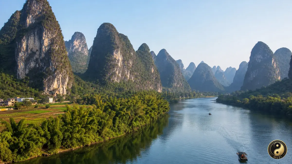 廣西·桂林山水·寫實全景