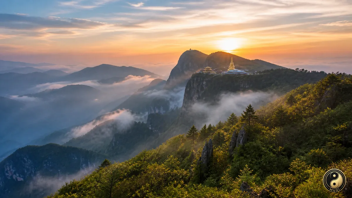 峨眉山·晨曦远景