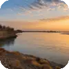 Tarim River — Dawn Panorama
