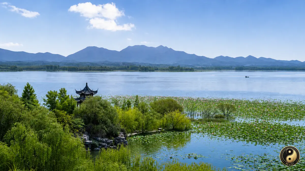 微山湖·晨曦远景